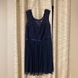 David’s Bridal blue dress. Size 18.